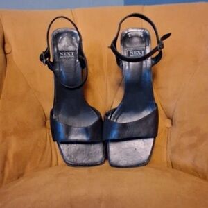 Next Black Strappy Heels